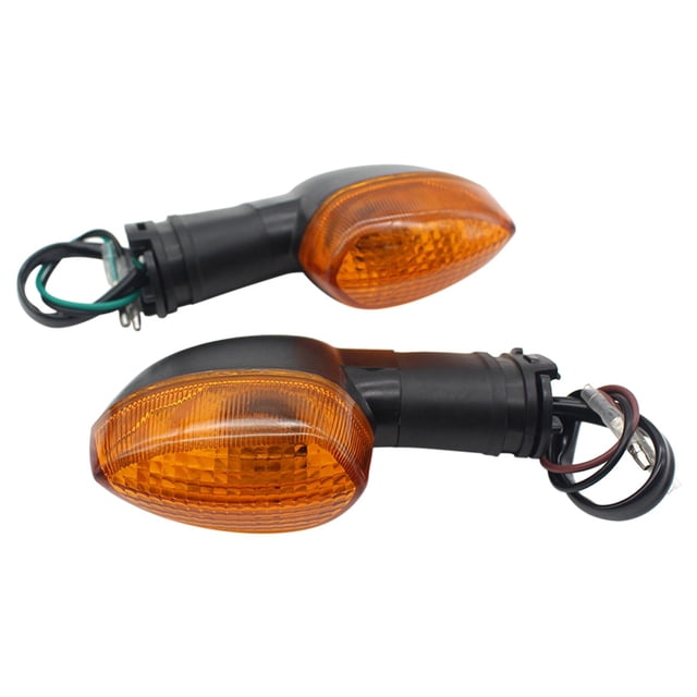 1 par de luces indicadoras de señal de motocicleta Zulema 12V parte naranja R1 2009-2014 Pon la luz de cruce