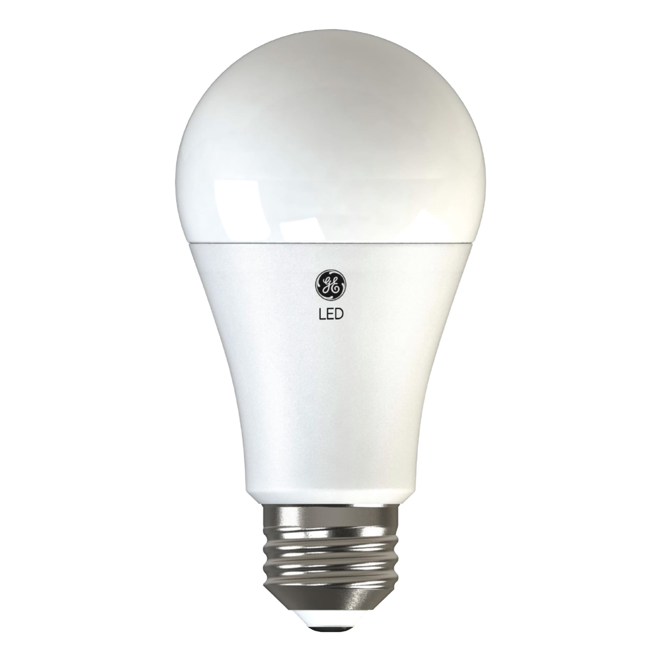 GE LED Light Bulbs, 75 Watt, Daylight, A19 Bulbs, Medium Base, Frosted Finish, 13yr, 4pk