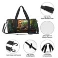 thumbnail image 5 of Bingfone Charming Garden Patio Print Gym Duffle Backpack for Men Women,Travel Weekender Carry-On Bags with Detachable Back Pack Straps for Traveling Overnight Climb Sports, 5 of 7