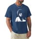 thumbnail image 1 of Camiseta Linda de marca para hombre camisa de retrato Retro cuello redondo lisa a la moda, 1 of 7