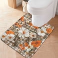 thumbnail image 2 of Yayeee Bath Rugs for Bathroom Floor Set of 2 Non Slip Fluffy Soft Absorbent Mat, Rustic Floral, 2 of 7