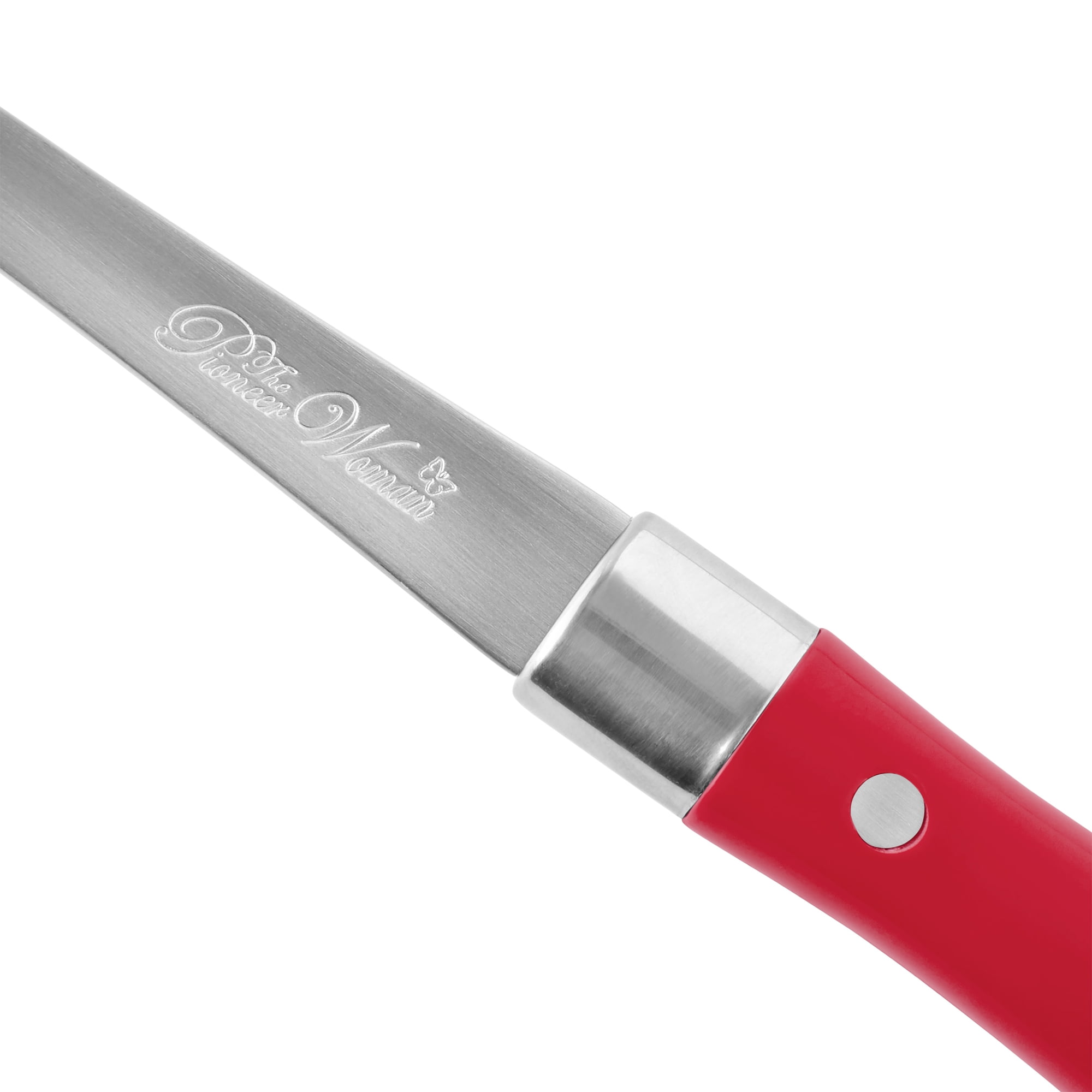 The Pioneer Woman Frontier Collection Stainless Steel Basting Spoon, Red