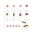 thumbnail image 2 of SHOWERORO 6Set Road Sign Toys Assorted Color Plastic Traffic Education Improve Safety Awareness For Kids 1.5x2.5x6in, 2 of 8