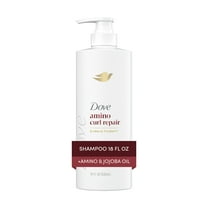 Dove Shampoo for Women Amino Curl with Amino & Jojoba Oil for Curly Hair, 18 fl oz with Pump
