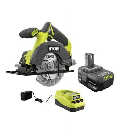 RYOBI ONE+ 18V Cordless 5-1/2 in. Circular Saw Kit with 4.0 Ah Battery and Charger