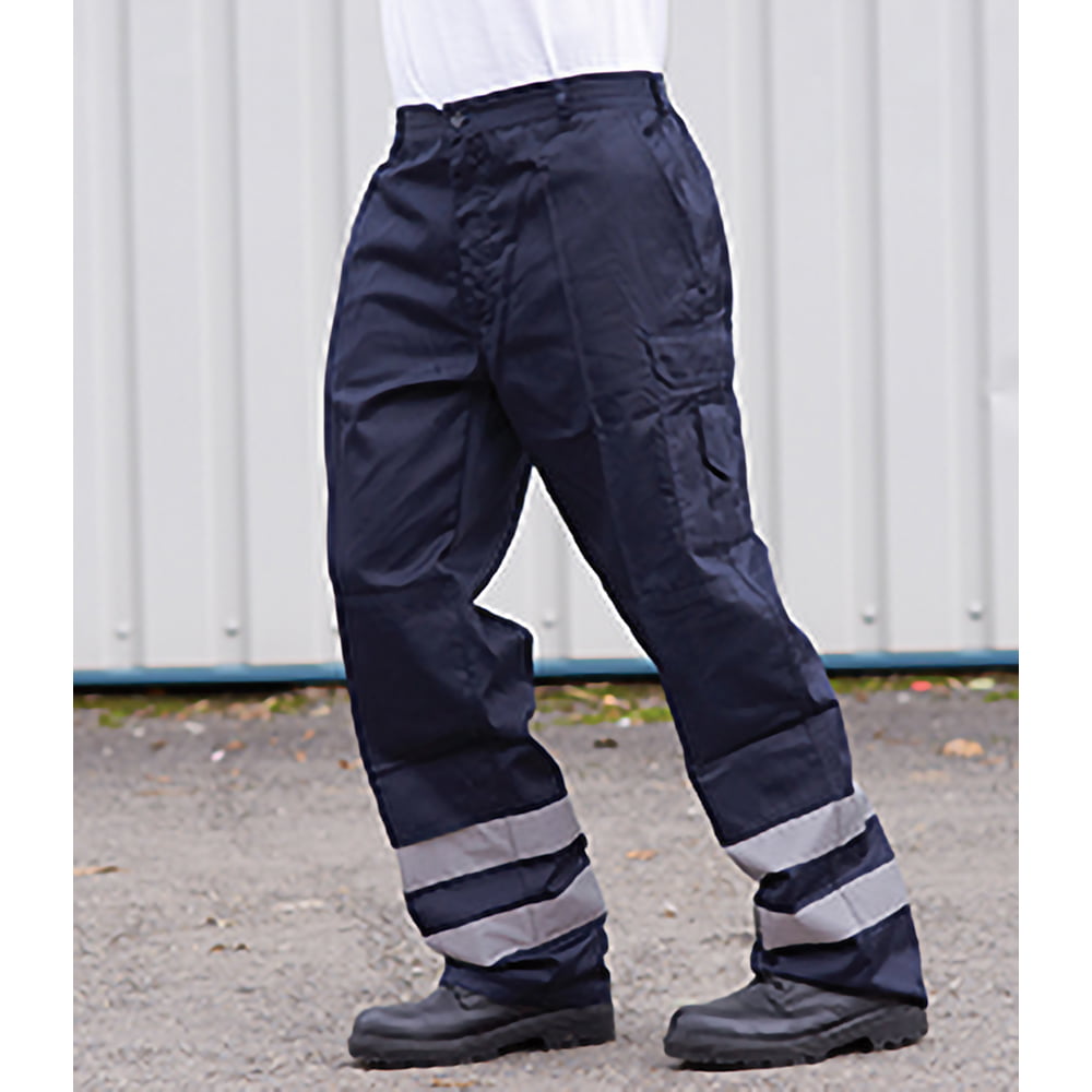 Portwest Classic Work Wear Action Trousers with Zip Pockets Black or Navy 