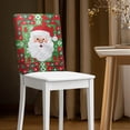 thumbnail image 2 of TSOVTHRID Cartoon Santa Claus Print Chair Back Cover Elastic Washable Dining Kitchen Chair Cover Stretchable Thick Chairs Slipcovers for Home Dining Room Banquet Party Christmas Decor, Set of 2, 2 of 7