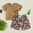 thumbnail image 3 of BemeyourBBs Toddler Baby Boys Camouflage Outfit Infant Baby Boys Summer Clothes Short Sleeve Crew Neck T-shirt with Elastic Waist Camo Shorts Set, 3 of 6
