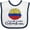White and Navy, variant on Inktastic I'm So Cute, I Must Be Colombian Sunflower Boys or Girls Baby Bib