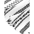 thumbnail image 6 of DARING DIVA Women's Plus Crew Neck Short Sleeve Boho Striped Blouse Top 1X White, 6 of 6