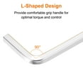 thumbnail image 4 of 2Pcs L-Shaped Square Head Wrench 3/4mm Carbon Steel L-Key 4 Points Metric Bolt Wrenches Repairing Tool for Basic Home Repair DIY Project and General Applications, 4 of 7