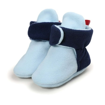 

Ediodpoh Baby Girls Boys Cozy And Warm Booties Kids Boots Blue 13