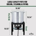 thumbnail image 3 of Hike Crew 80QT Outdoor Cooking Pot with Igniter & 110,000 BTU Burner, 3 of 6