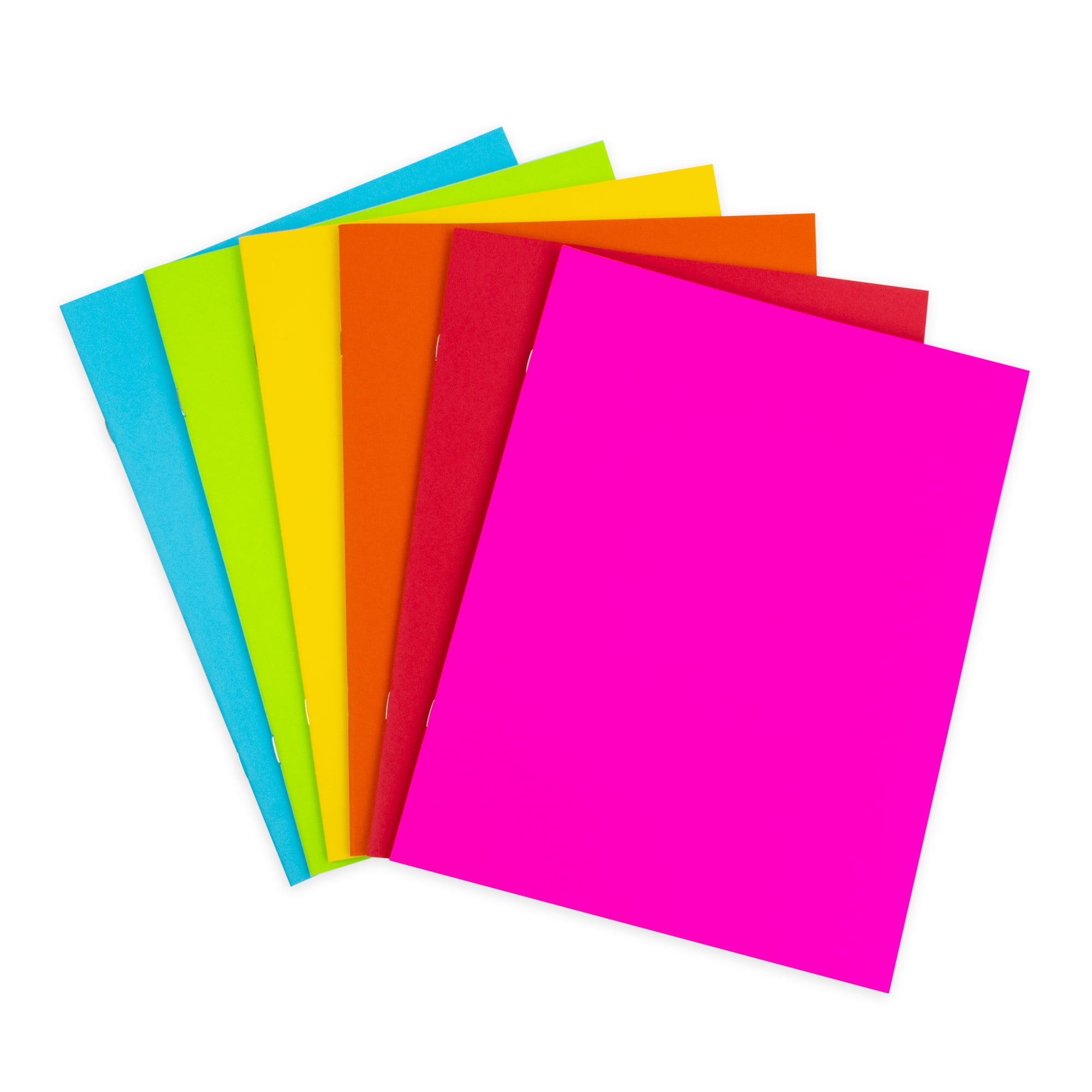 Hygloss Bright Blank Books, 24 Pages, Assorted Colors, 8.5" x 11", 6 Per Pack, 2 Packs