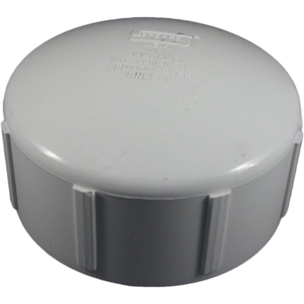 PVCCAP4T Schedule 40 PVC Threaded Cap, 4 Inch