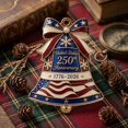 Tree Protection Flagging USA 250th Anniversary Liberty Bell Ornament (1776-2026), Patriotic ...