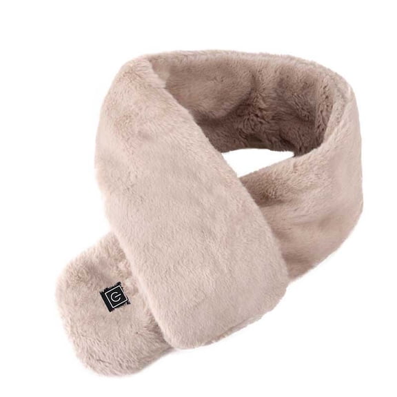 XMMSWDLA Electric Heating Scarf Three Gear Regulation USB Heater Heating Neck Brace Heating Pads Winter Sports Accessories Beige Cashmere Scarf