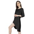 thumbnail image 4 of Inkmeso Solid Summer Casual Tunic Dress For Women's Short Mini Dresses With Button Placket, 4 of 7