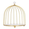 thumbnail image 2 of Countertop Organizer, Cosmetics Storage Shelf Rack with Birdcage Design, Iron and Glass Material, for Bathroom Bedroom, 2 of 7