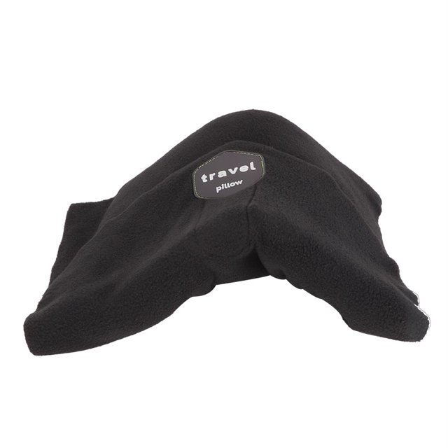 Almohada de cuello súper suave, tipo bufanda, almohada de viaje portátil, almohada para la siesta (gris)