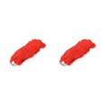 thumbnail image 4 of Sonducket Cuerda de nylon Malla Hamaca Columpio para dormir Muebles Cama colgante Plegable Ligero Senderismo Hogar Adultos Playa Patio Rojo Rojo 2piezas, 4 of 6