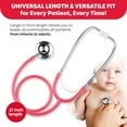 thumbnail image 2 of Ever Ready First Aid Dual Head Acoustic Stethoscope, Pink Tube, 2 of 5