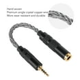 thumbnail image 3 of Adaptador de cable hembrá de 4,4 mm A macho de 2,5 mm, Adaptador de cable de audio parauriculares chapado en Oro de 8 núcleos, para reproducores de sonido, 3 of 7