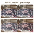 thumbnail image 7 of ODIKA 5'x7' Washable Area Rug Distressed Border Floral Toss Farmhouse Sprig Scatter Design for Dining Room, Under Table, Home Office, Non-Slip Chair-Friendly, 7 of 7