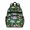 Green Dinosaurs Palms Volcanoes Pattern, variant on White Dinosaurs Skeletons Pattern Cute School Backpack Bag for School with Padded Back and Adjustable Shoulder Straps 15.25"x11.5"x5.25"