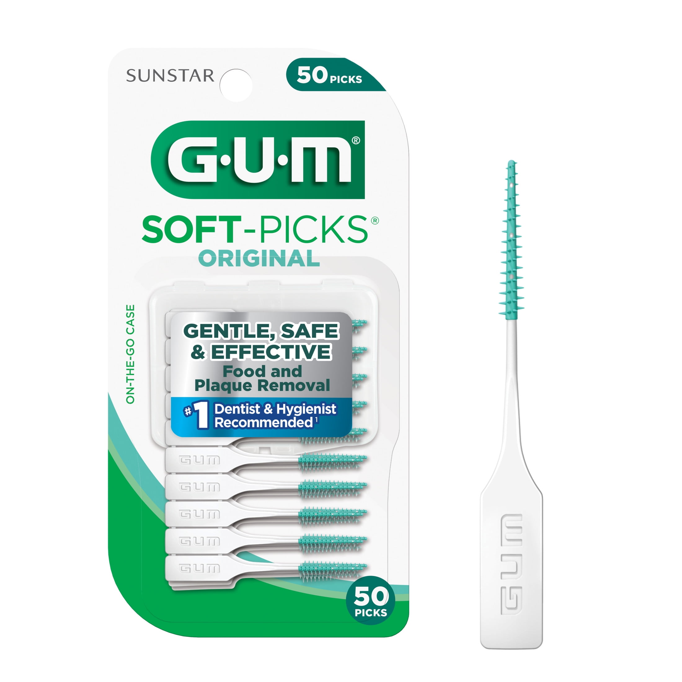 GUM Soft-Picks Advanced Mint, 180 Count, Flexible Interdental