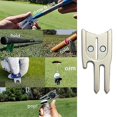 thumbnail image 2 of Suxm Golf Fork Tool Putting Ball Mark Small Repair Tight Bracket Metal(1 Piece, Silver), 2 of 2