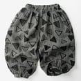 thumbnail image 2 of AWZXDE Toddler Muslin Jogger Pants Elastic Waist Printed Harem Trousers Lightweight Loose Kids Bottoms Breathable Baby Pants For Boys Girls Summer Daily Wear - 3-4 Years, 2 of 4