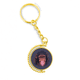 thumbnail image 1 of Simio sonriente. Anillo de oro de metal llavero llavero, 1 of 3