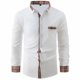 thumbnail image 4 of Camisa y blusa de manga larga con cuello vuelto para hombre, informal, con botones, bolsillo simulado, cuello vuelto enrejado, camisa de manga larga para hombre, abrigo de poliéster, 4 of 6