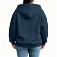 thumbnail image 6 of Axdhxbd Full Zip Hoodie for Women Plus Size Winter Long Sleeve Drawstring Hoodies Sweatshirts Loose Casual Solid Color Sweatshirt Jacket with Pockets Navy L-5XL, 6 of 9