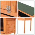 thumbnail image 3 of Zimtown 36 inch Waterproof Wooden Rabbit Hutch Pet Animal Poultry Cage, 3 of 8