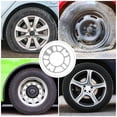 thumbnail image 2 of LEORX 2 Pcs Universal Wheel Accessory Silver To Prevent Rubbing For Vehicle Modification, 2 of 5