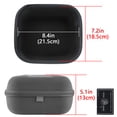 thumbnail image 4 of Geekria Shield Case for Large-Sized Over-Ear Headphones, Replacement Hard Shell Travel Carrying Bag with Cable Storage, Compatible with HiFiMAN Edition XS, Sundara-C Headsets (Grey), 4 of 6