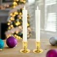 thumbnail image 4 of OULII 8 Pieces LED Pillar Candles Gold Plastic Environmentally Friendly Night Lamp, 4 of 4