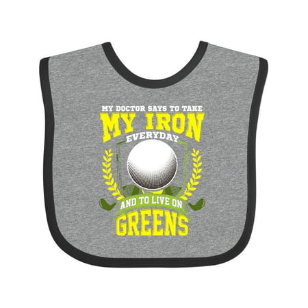 

Inktastic Golfing Funny Golfer Joke Gift Baby Boy or Baby Girl Bib