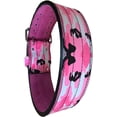 thumbnail image 3 of MRX Power Lifting Leather Belt Gym Bodybuilding Weight Training Back Support Belts 10MM Thick 4" Wide Men Women, Camo Pink S, 3 of 3