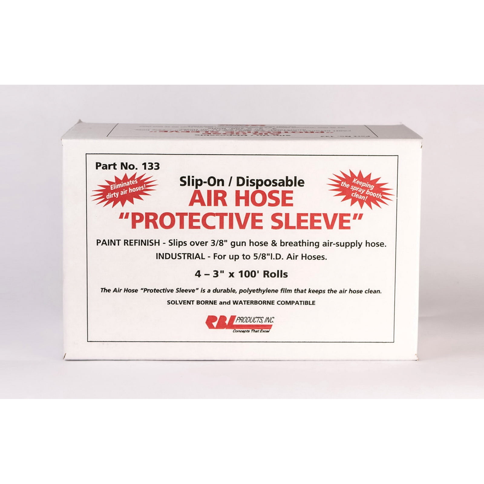 Rbl Products Inc 135 100' Roll Air Hose Protective Sleeve RBL-135