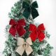thumbnail image 1 of Gran lazo navideño de terciopelo con flocos dorados - Decoración navideña de 30 pulgadas en rojo sobredimensionada para árbol, caja de regalo y decoración de boda, 1 of 6