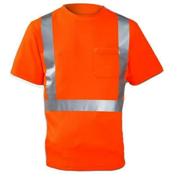 S75029.2X Class II Short Sleeve Shirt- Orange - 2XL