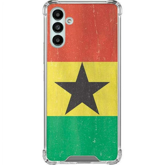 Skinit Countries of the World Ghana Flag Distressed Galaxy A13 5G Clear Case