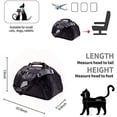 thumbnail image 2 of Pet Travel Carrier Portable Bag for Cats, Dogs, Kittens or Puppies, Collapsible, Durable, Airline Approved, Travel Friendly, Medium Size&nbsp;20.5"L x 9.6"W x 13"H, Black, 2 of 3