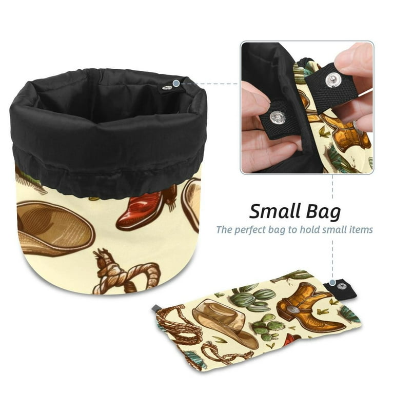 Drawstring makeup bag boots discount