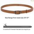 thumbnail image 6 of JASGOOD Leather Belts for Women Plus Size Brown Belt for Jeans Pants Dresses, 6 of 9
