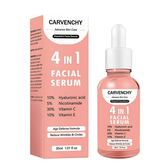 EARKITY Facial Serum, Vitamin C Serum, Vitamin C Serum for Face, Vit C Serum with Hyaluronic Acid and Vitamin E, Skin Brightening and Anti Aging Vitamin C Face Serum for Dry and Sensitive Skin