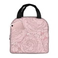 thumbnail image 1 of ZICANCN Insulated Lunch Bag for Women Men, Pink Floral Pattern Reusable Cute Lunch Bags for Picnic School Work Office, 1 of 8